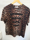 Leopard Military Top in Leopard - front